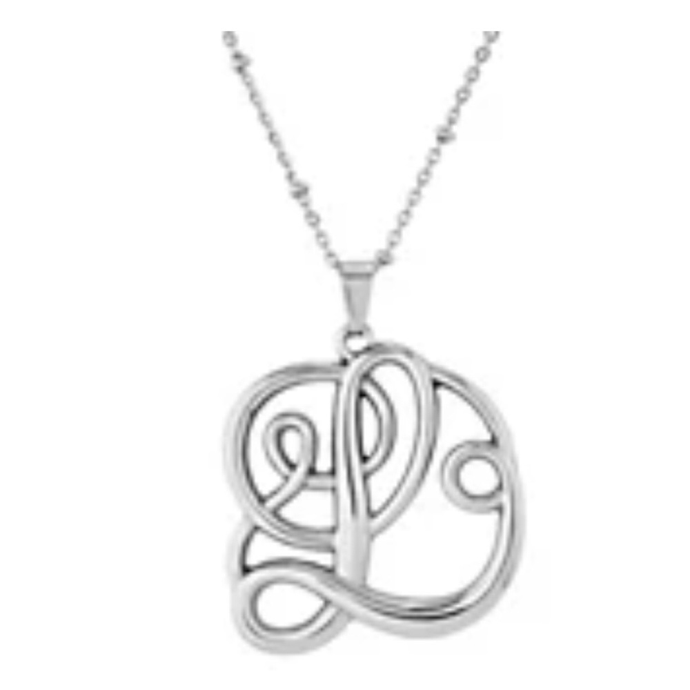 Steel by Design Stainless Steel L Necklace